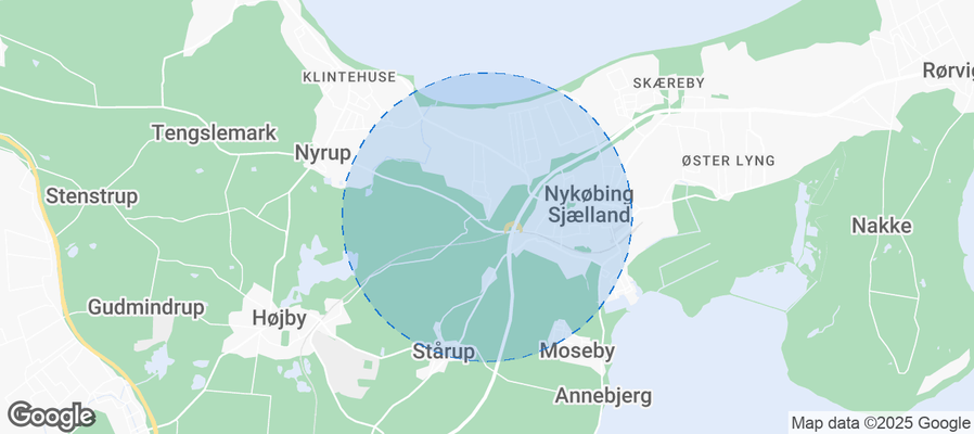 Nykøbing Sjælland Airbnb map